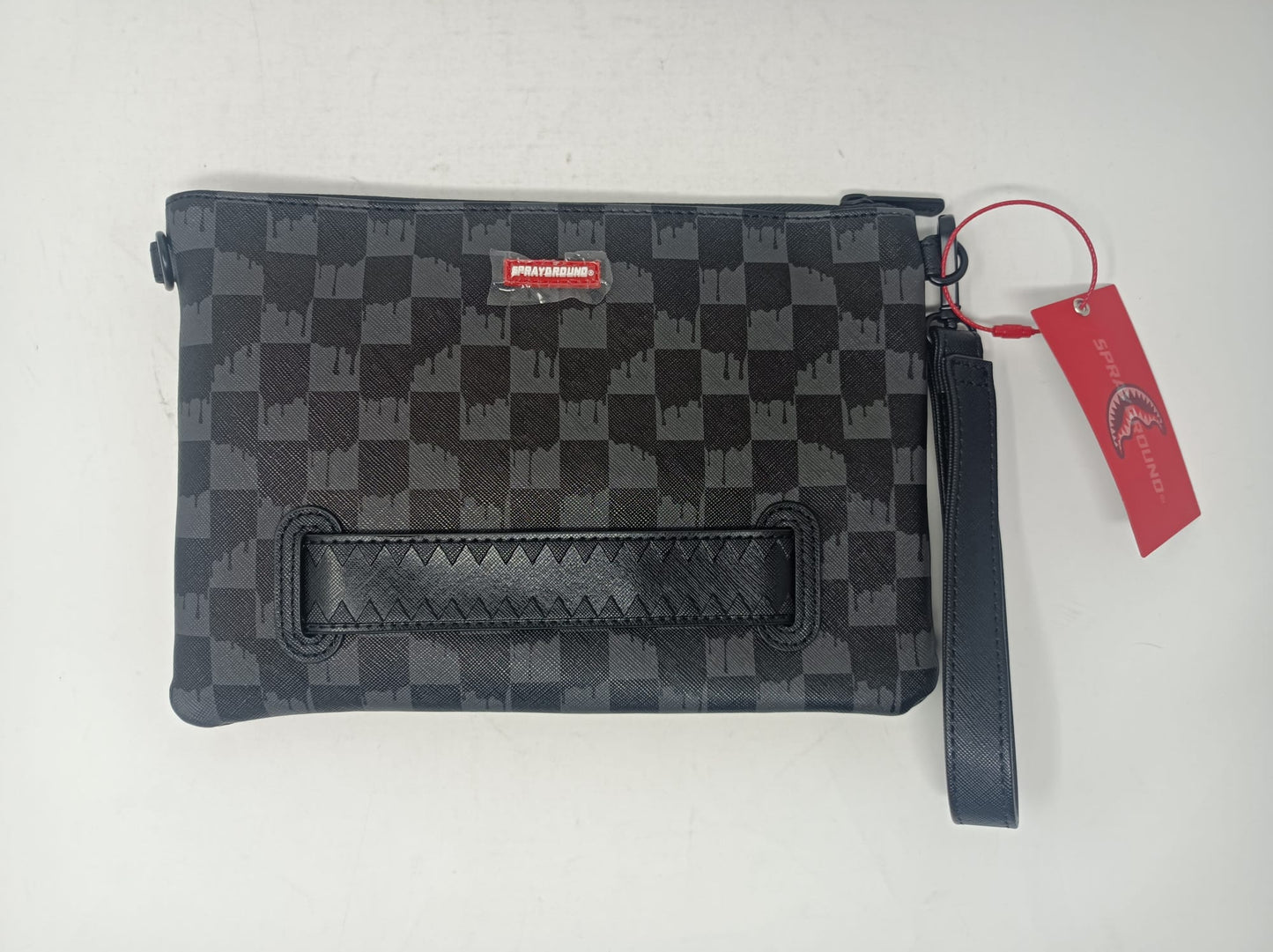 DRIPPING SHARKS IN PARIS CROSSOVER CLUTCH