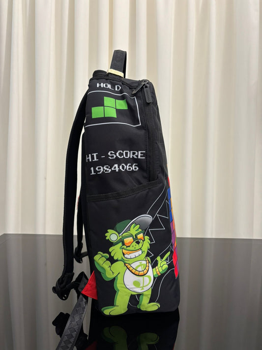 MONEY BEARS AND TETIRS BACKPACK SPRAYGROUND