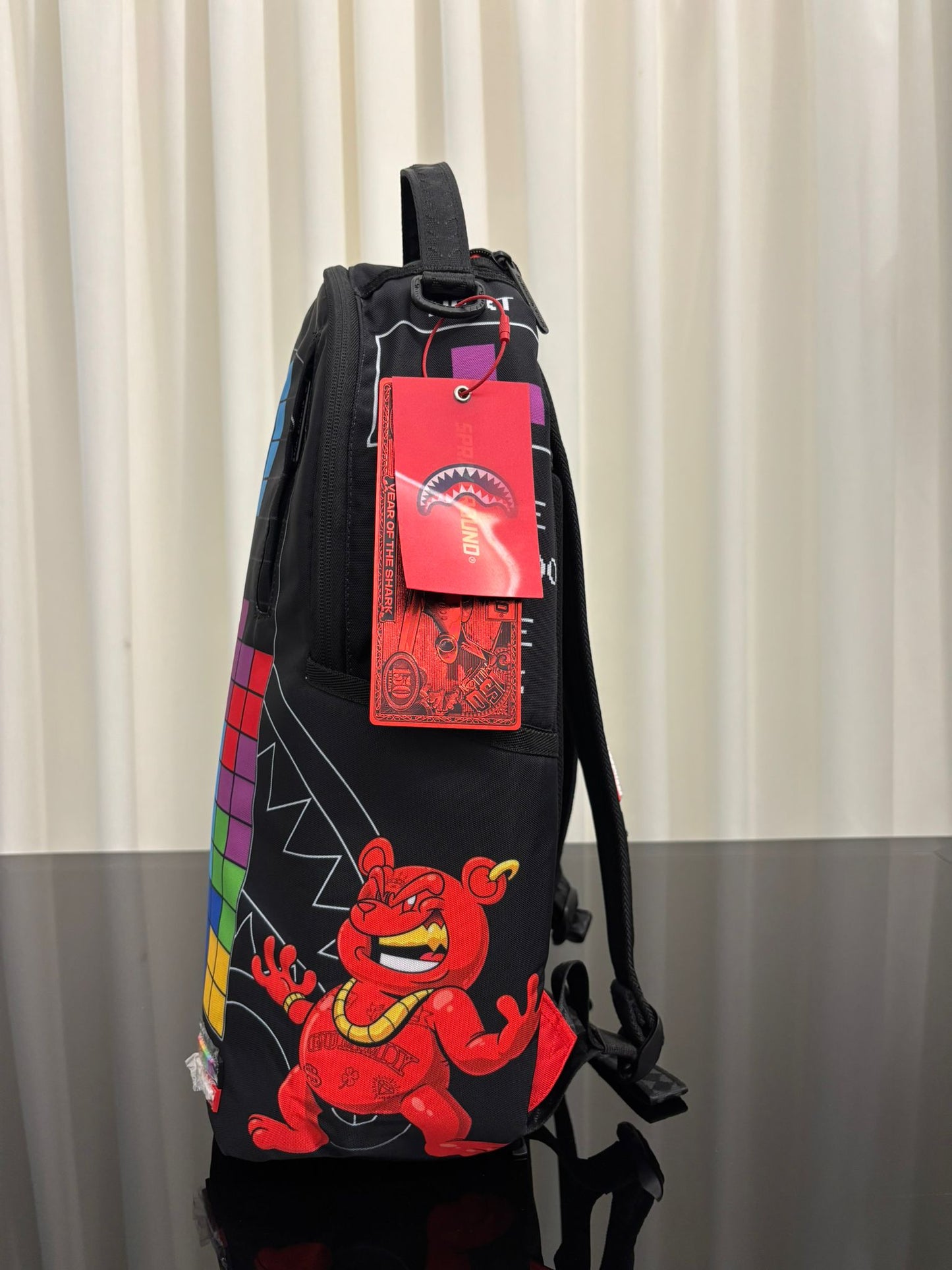 MONEY BEARS AND TETIRS BACKPACK SPRAYGROUND