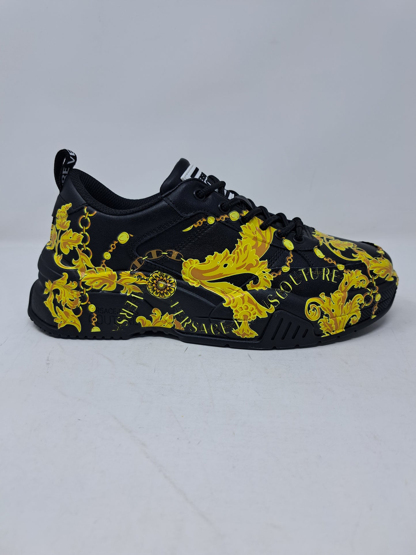 Versace Sneakers Chain Couture in pelle