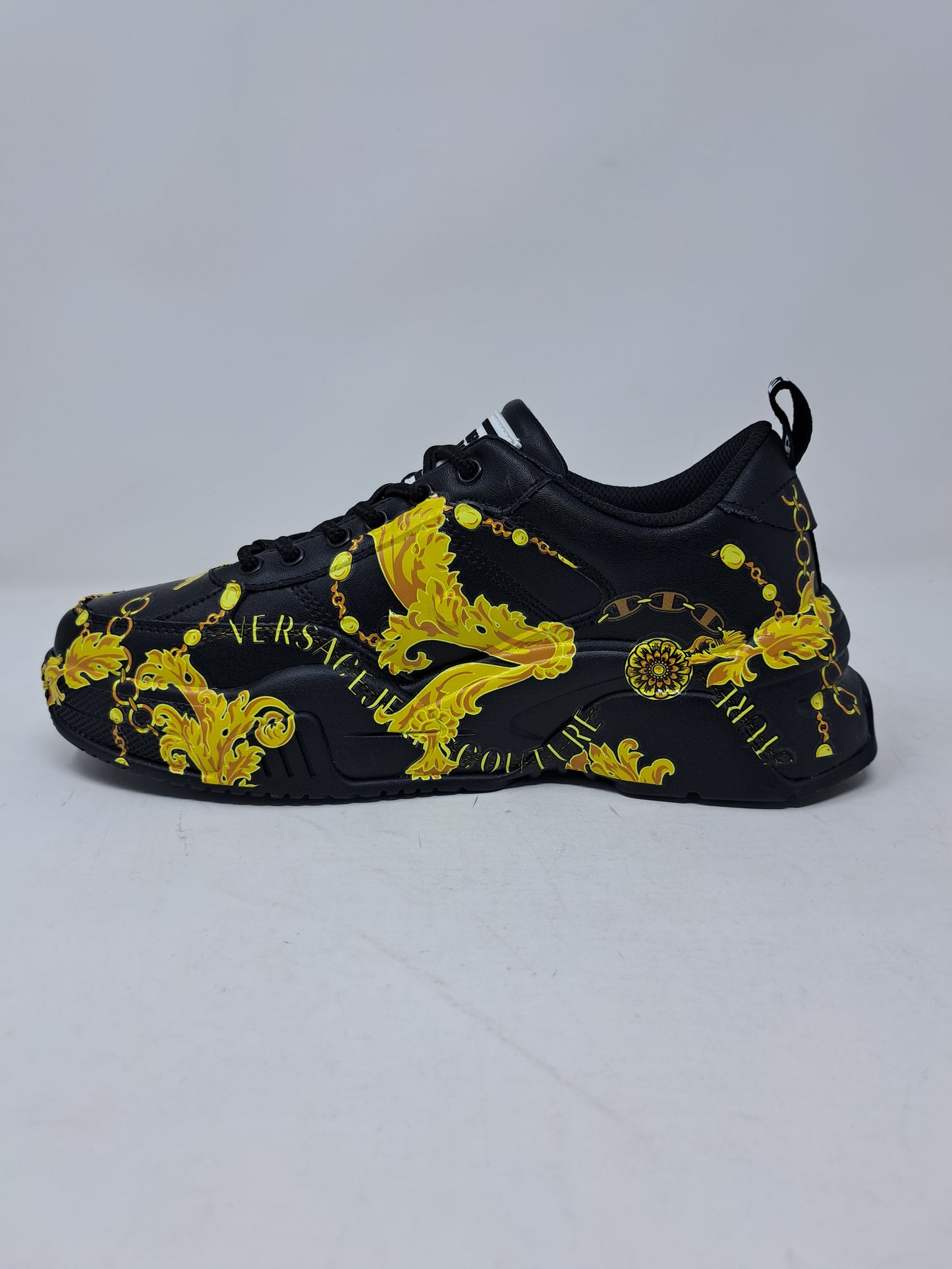 Versace Sneakers Chain Couture in pelle