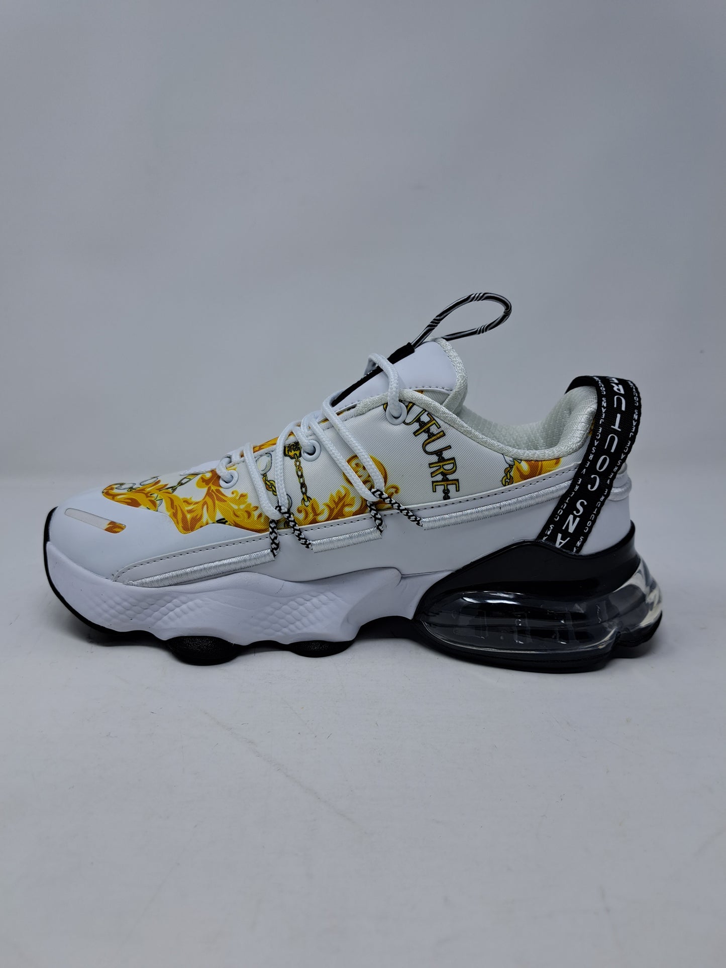 Versace Sneakers uomo con stampa Chain Couture