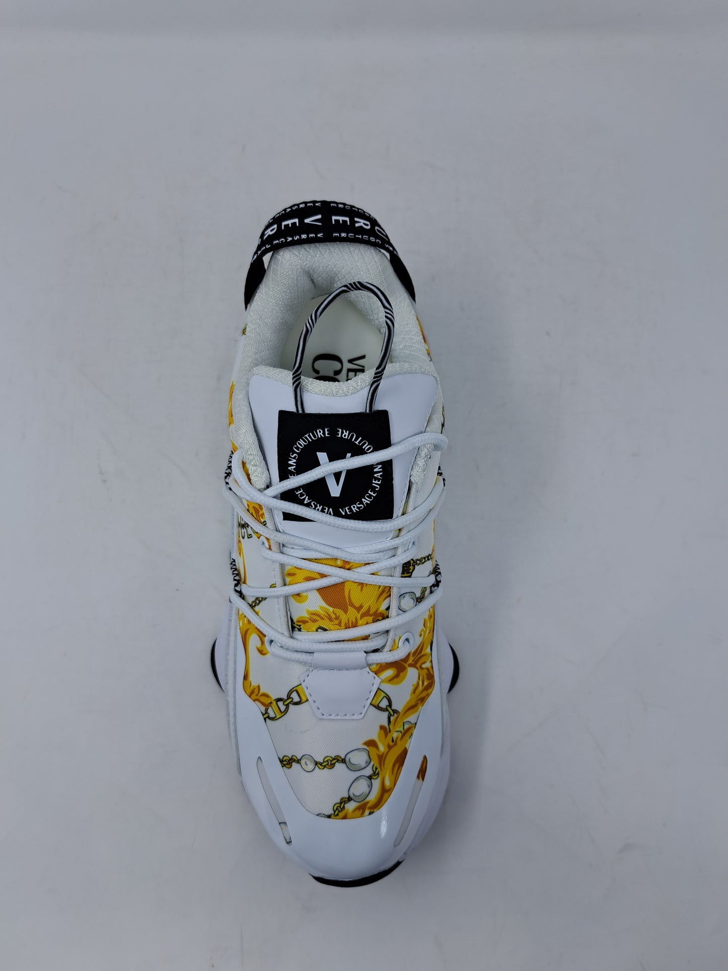Versace Sneakers uomo con stampa Chain Couture