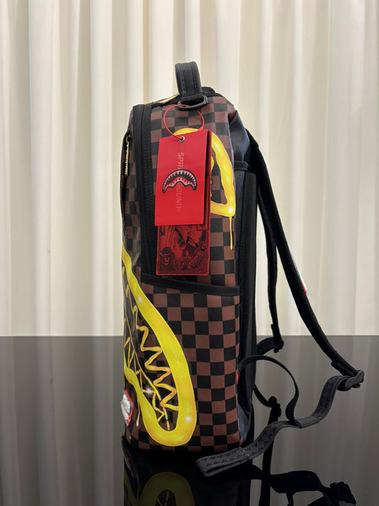 RICHIE RICH GOLD SHARKMOUTH DLXSV BACKPACK SPRAYGROUND