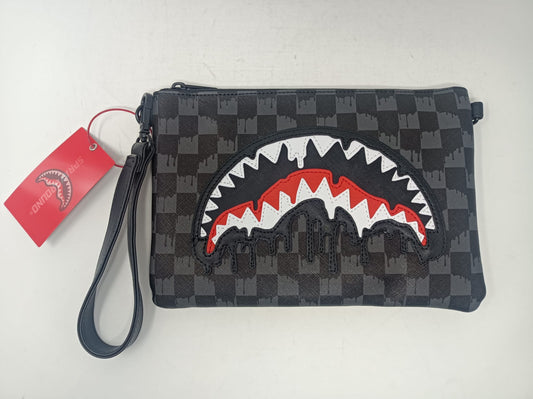 DRIPPING SHARKS IN PARIS CROSSOVER CLUTCH