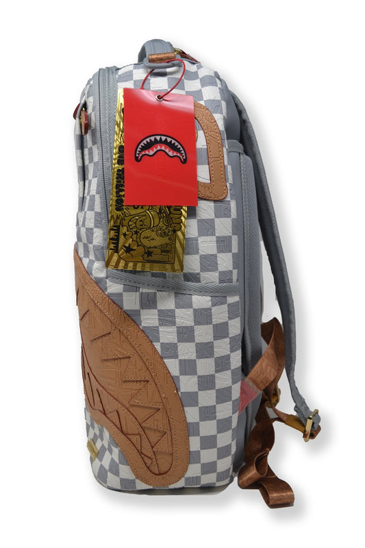 EMBOSSED CREAM CHECK BACKPACK SPRAYGROUND