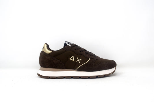 SNEAKER ALLY GOLD SILVER IN SUEDE E NYLON
