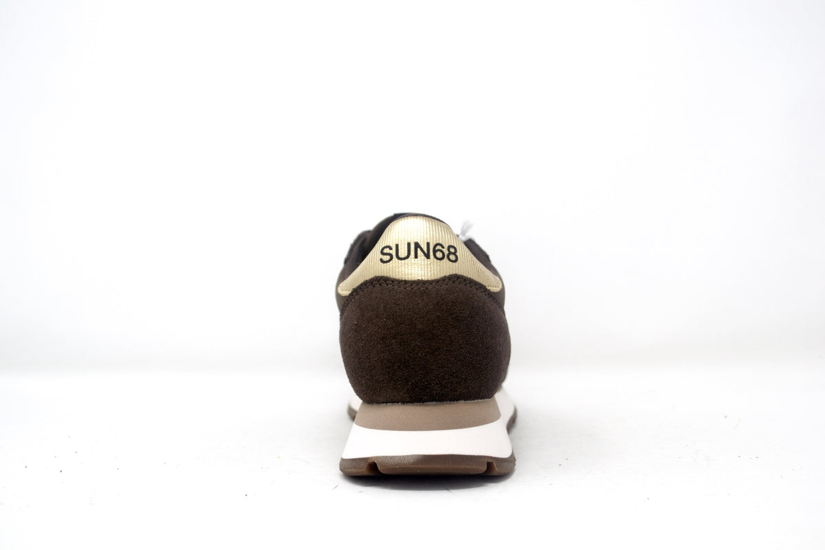 SNEAKER ALLY GOLD SILVER IN SUEDE E NYLON