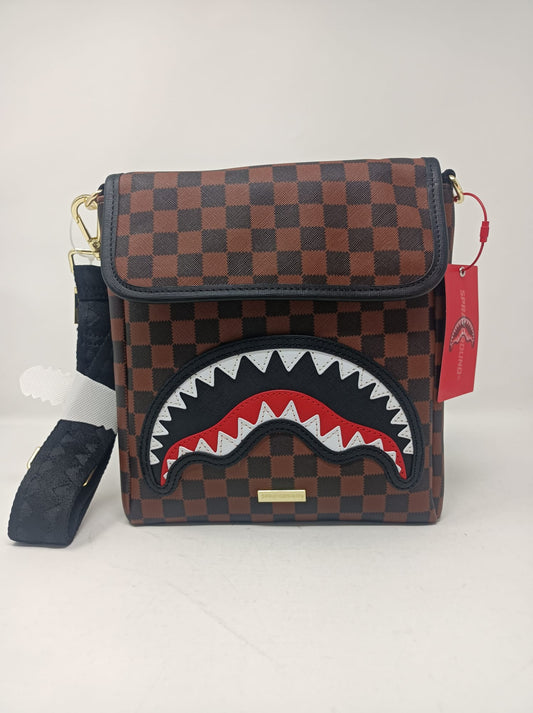 SAWTOOTH SHARKS IN PARIS MESSENGER SLING