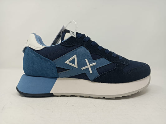 Sneaker SUN68 Jaki Solid in nylon e suede