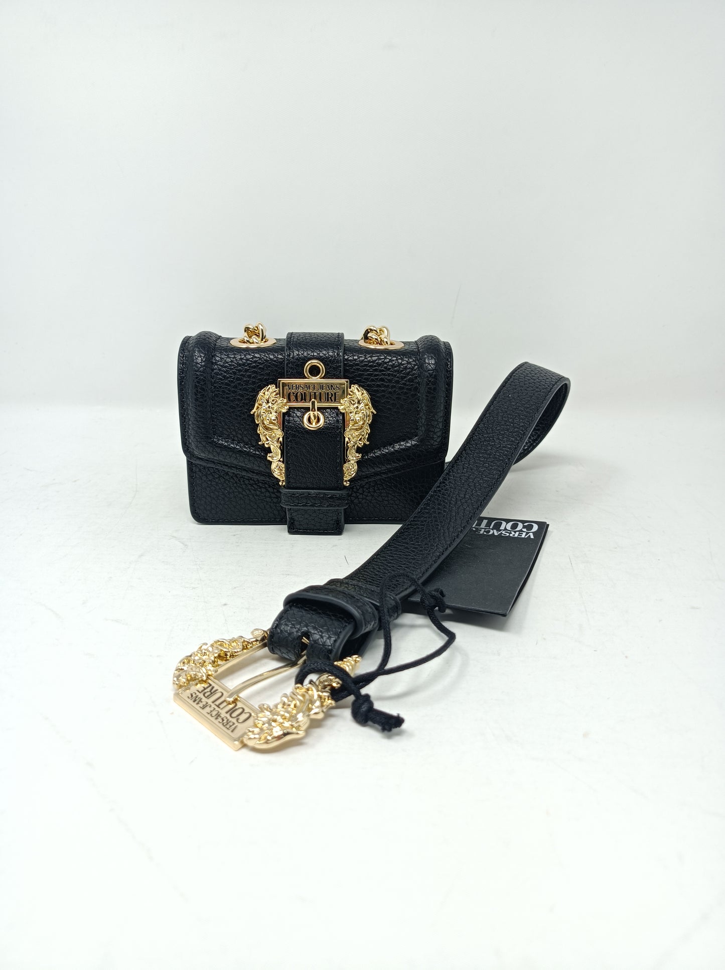 Borsa mini con fibbia barocca