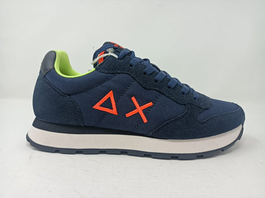 Sneaker SUN68 Tom con logo fluo