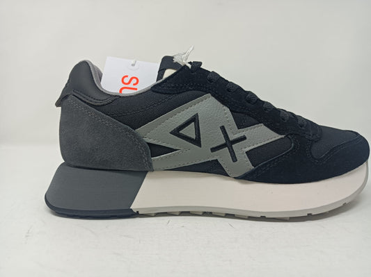 Sneaker SUN68 Jaki Solid in nylon e suede