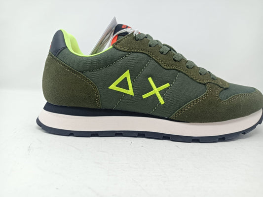 Sneaker SUN68 Tom con logo fluo