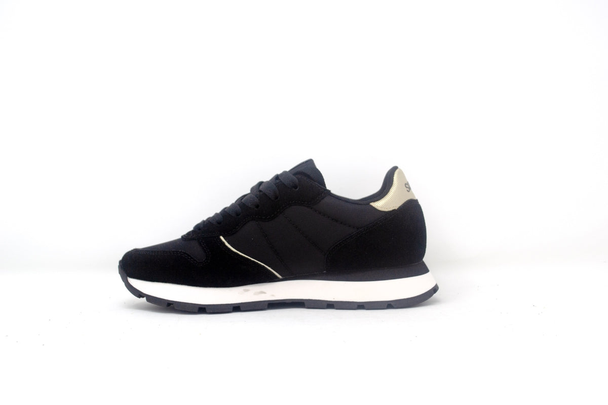 SNEAKER ALLY GOLD SILVER IN SUEDE E NYLON