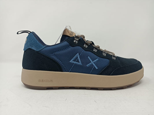 Sneaker SUN68 Genius Solid in nylon e suede