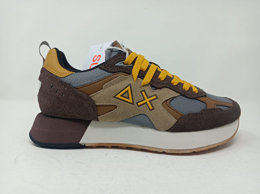 Sneaker SUN68 Jaki Outdoor in mesh e suede