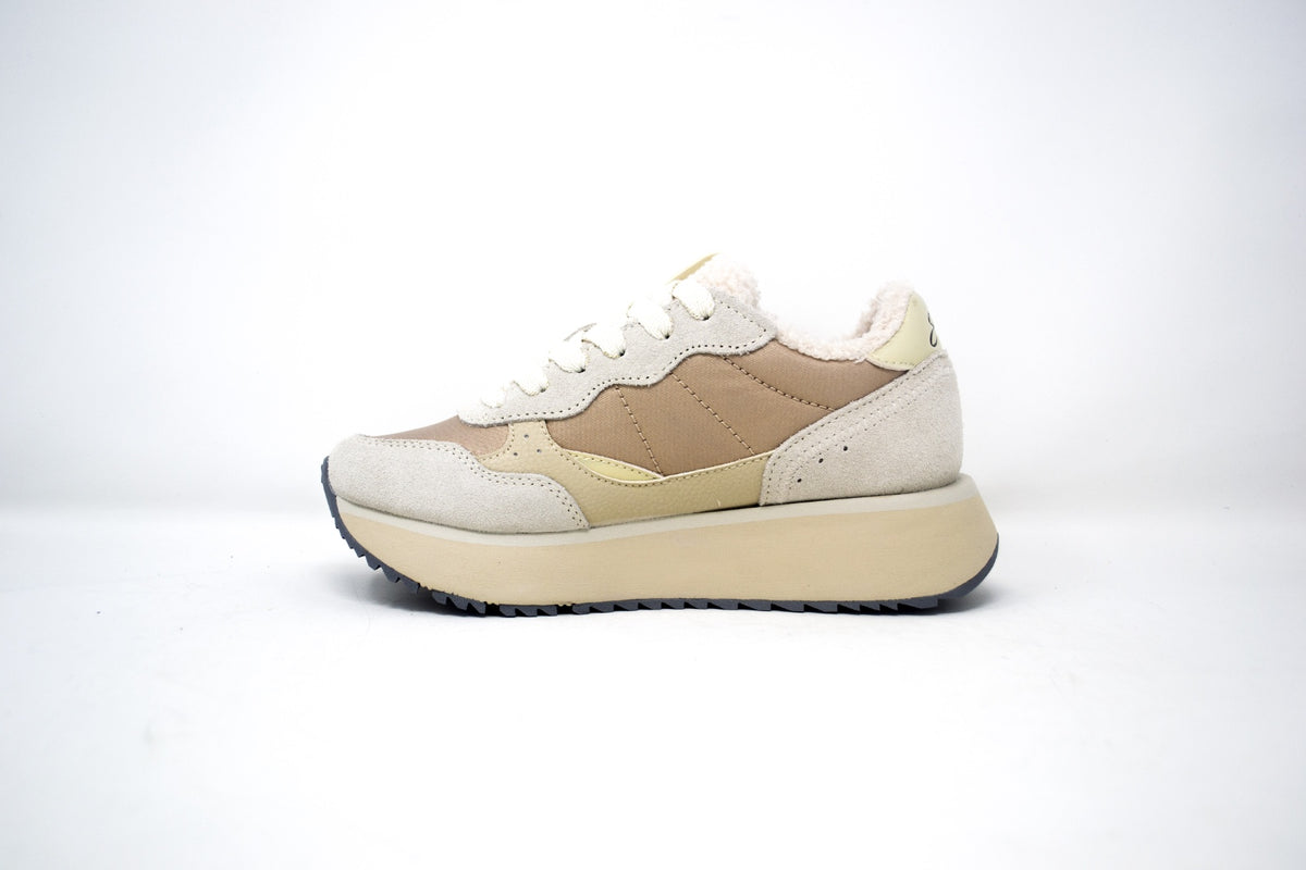 SNEAKER BIG ALLY TEDDY IN NYLON E SUEDE