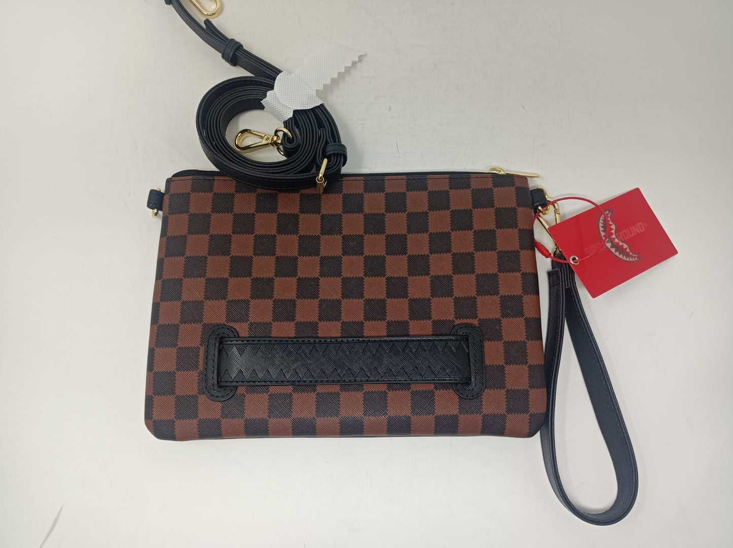 SAWTOOTH SHARKS IN PARIS CROSSOVER CLUTCH