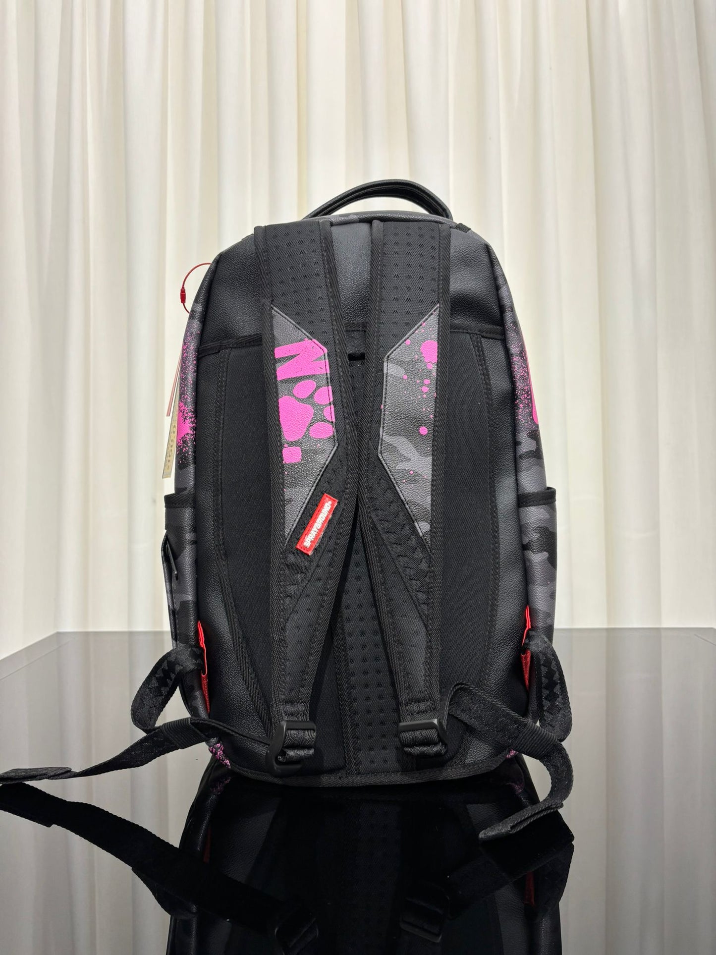 PEANUTS SNOOPY PINK STENCIL DLXSV BACKPACK