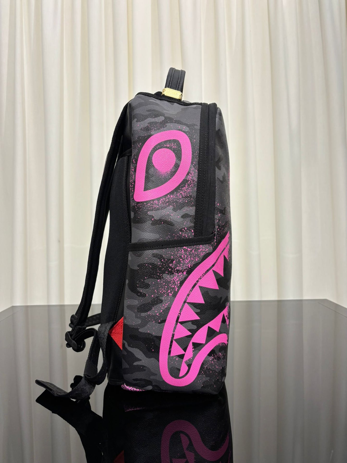 PEANUTS SNOOPY PINK STENCIL DLXSV BACKPACK