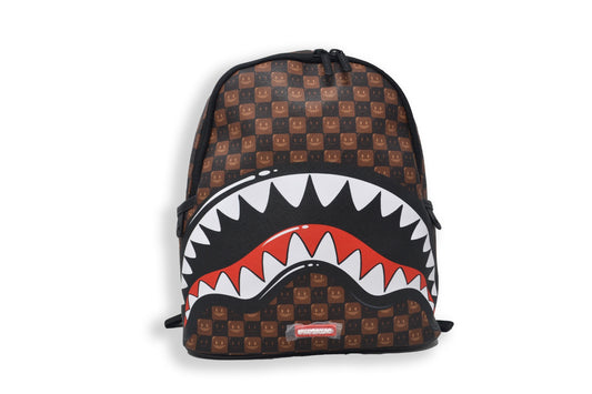 ZAINO SHARKS IN PARIS WTF  BUBBLE BROWN CHECK SPRAYGROUND